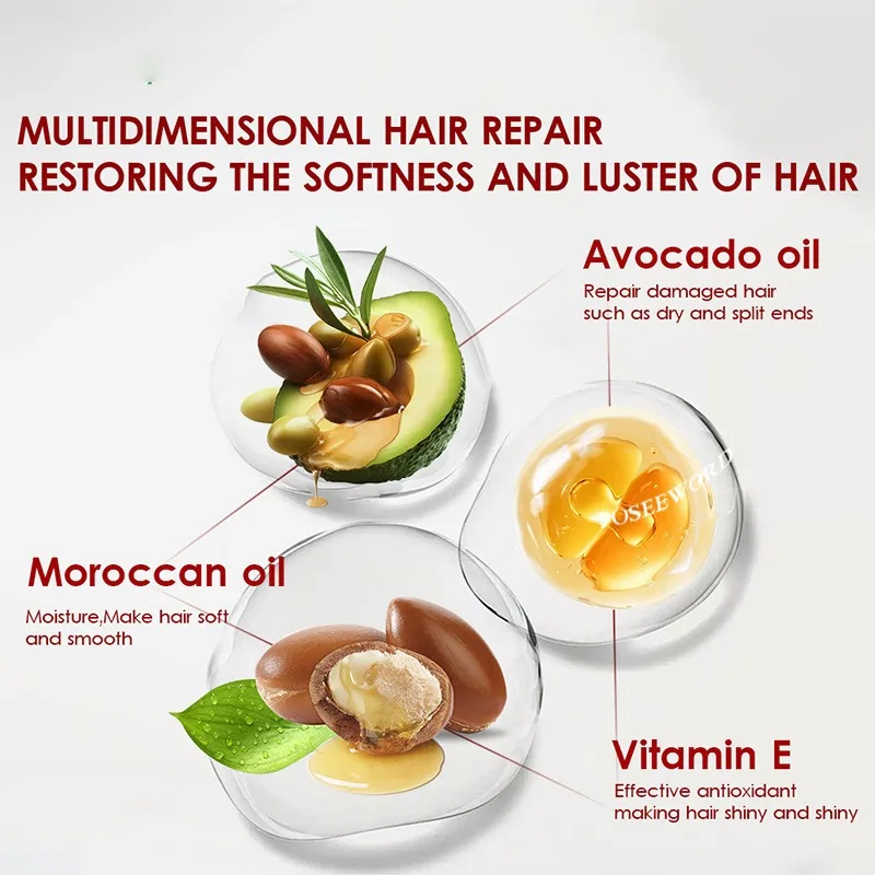 Hair Serum Improves Frizzy Hair, Leave-in Capsule Oil. - 5