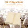 Auto Extra Large Buckskin Towel Cloth Car Motorcycle Natural Drying 40X70cm Shape Cleaning Genuine Leather Clean Washers Washing 5