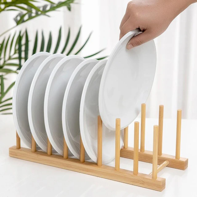 Dish Drying Rack Bamboo Dish Rack Collapsible Dish Drainer, Foldable Dish  Drying Rack Wooden Plate Rack Made Of 100% Natural Bam - Storage Holders &  Racks - AliExpress