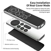 TPU Silver Edge Case Compatible With Apple TV 4K/HD Remote Control Prevent Scratches Drop Protection Transparent Protective Case 6