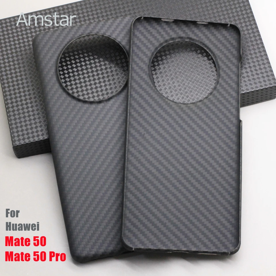 

Защитный чехол Amstar из чистого углеродного волокна для Huawei Mate 50 Pro Премиум арамидное волокно ультратонкие противоударные матовые 50 чехлы