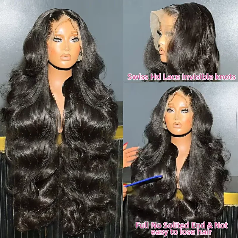 250 Density Body Wave Lace Front Wigs Human Hair Transparent Lace Frontal Wigs For Women 13x6 13x4 Human Hair Wigs