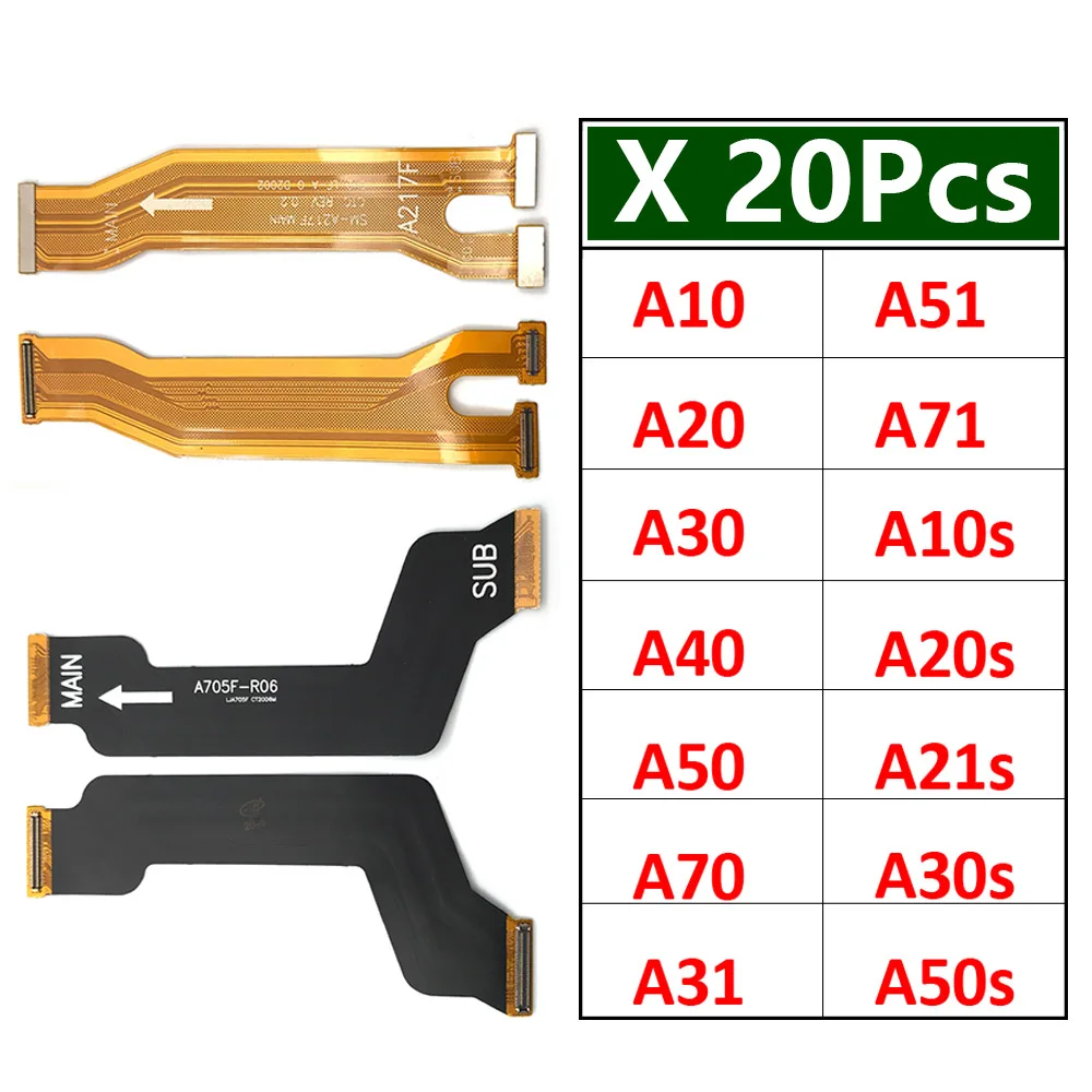 

20Pcs Original Motherboard Main Board Connector Flex Cable For Samsung A31 A51 A71 A10s A20s A30s A50s A21s A10 A20 A30 A50 A70