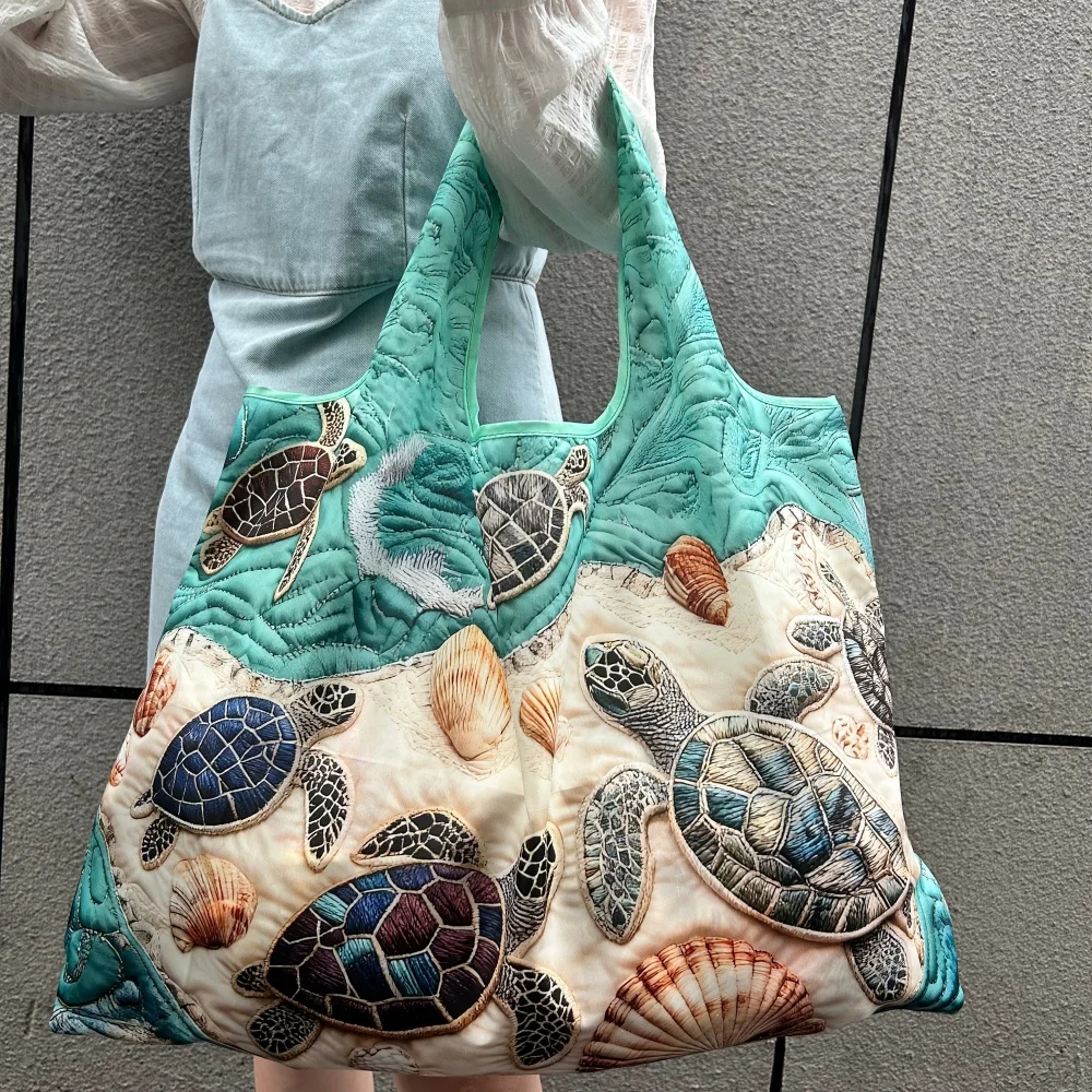 Eco-Friendly Large Foldable Nylon Tote - Versatile Reusable Shopping and Travel Bag
