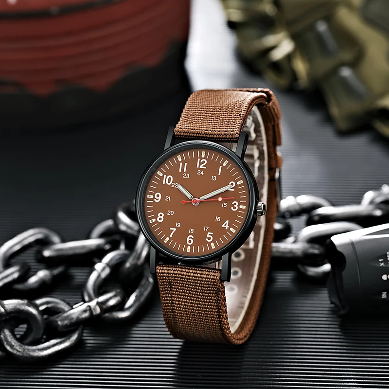 Luminous Nylon Band Military Watch Men Watches Army Wrist Watch Quartz Men Sports Watches Relojes Para Hombre Relogio Masculino
