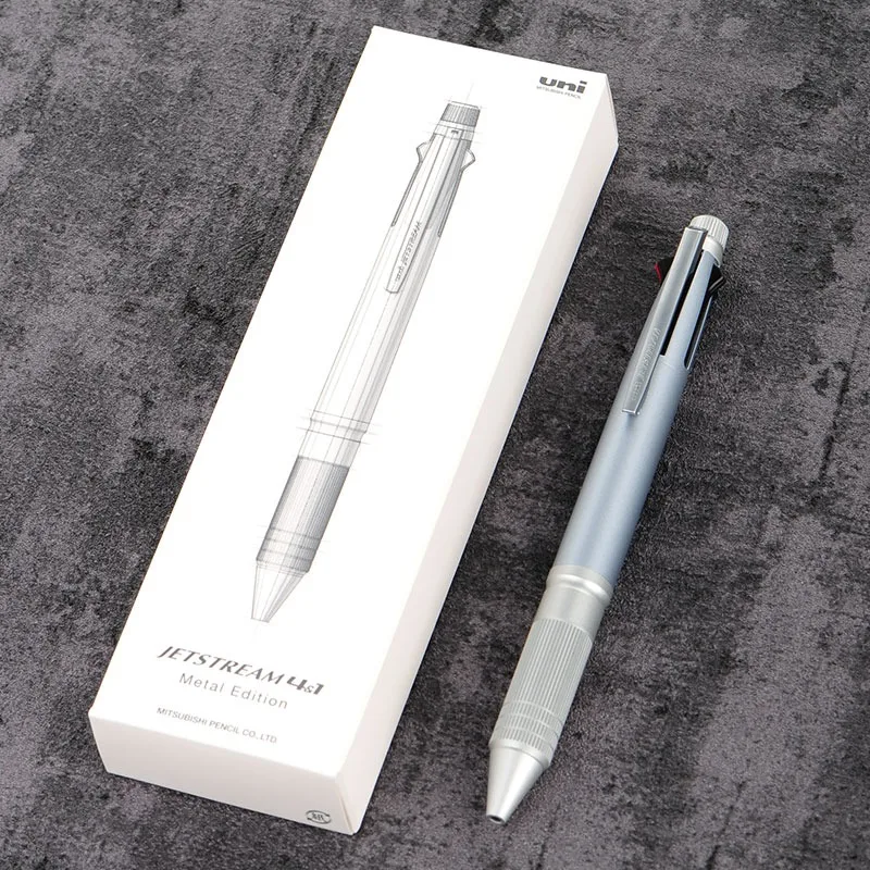 Japanese Uni Multi-Function Metal 5 in 1 Ballpoint Pen/Mechanical Pencil Low Center of Gravity 0.5mm Business Elegant ручки 5