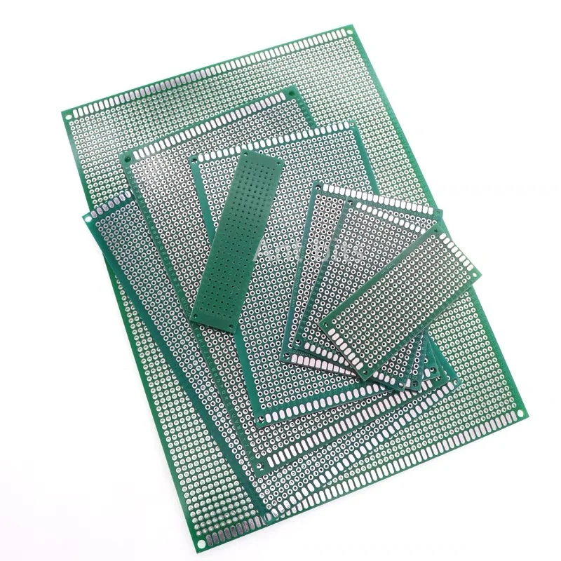 20PCS 단면 PCB 2*8CM 3*7CM 4*6CM 5*7CM 각 5pcs 녹색 PCB 보드 회로 퍼프보드 프로토타입 DIY 전자 키트
