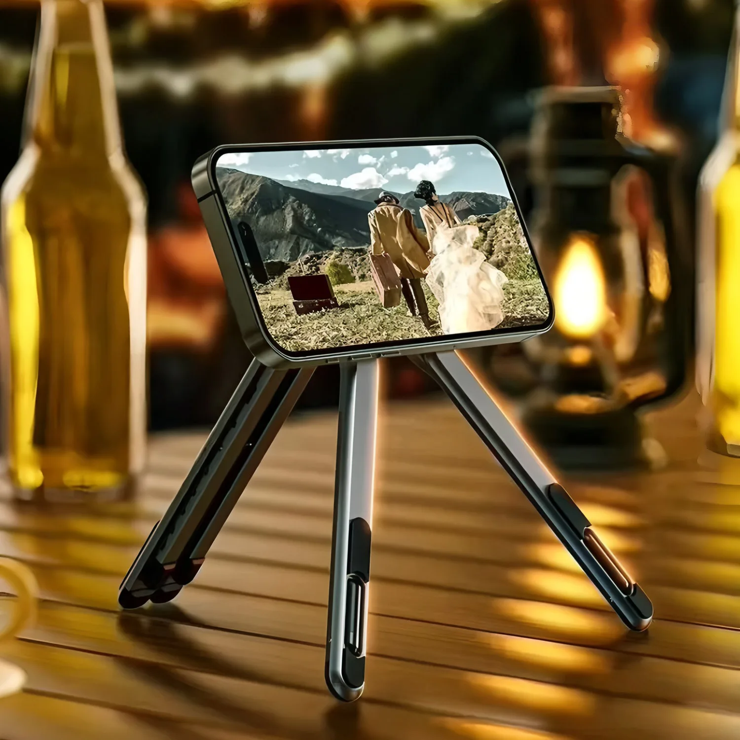 Macbook 용 다기능 노트북 스탠드 조정 가능한 컴퓨터 태블릿 브래킷 자기 전화 홀더 휴대용 접이식 테이블 삼각대