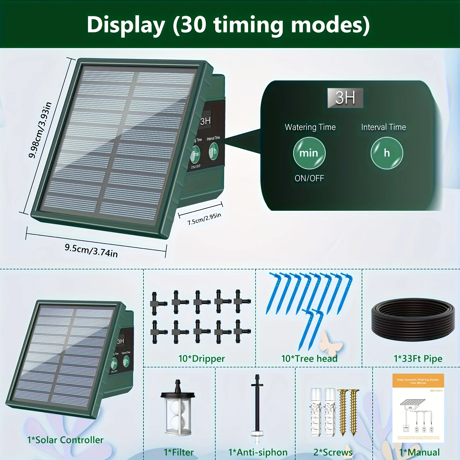 DIY Güneş Damla Sulama Sistemi Bahçe Otomatik Sulama Sistemi Su Seviyesi Algılama ile Saksı için Bitki Sulama Cihazları