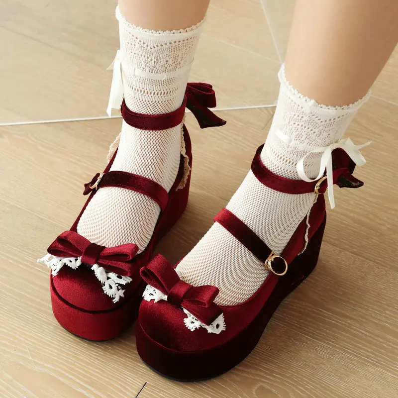 

Shoes Clogs Platform Round Toe Casual Female Sneakers Bow-Knot Dress Flats Women Shallow Mouth Creepers Butterfly Comfortable PU