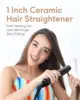 KIPOZI Straightening Iron Ceramic Hair Straightener Adjustable Temperature 2 In 1 Fast Heating Flat Iron 9 Temps LCD Safety Lock 6