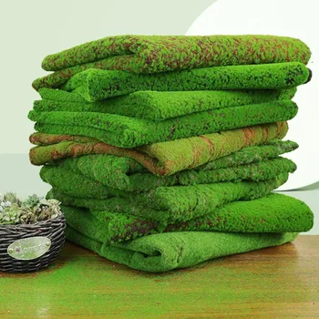 50X50cm Artificial Grass Rug Fake Moss Lawn Garden Landscape Turf Roll Festival Wedding Decoration  Mat Carpet
