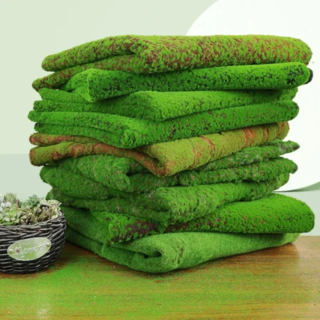 50X50cm Artificial Grass Rug Fake Moss Lawn Garden Landscape Turf Roll Festival Wedding Decoration  Mat Carpet