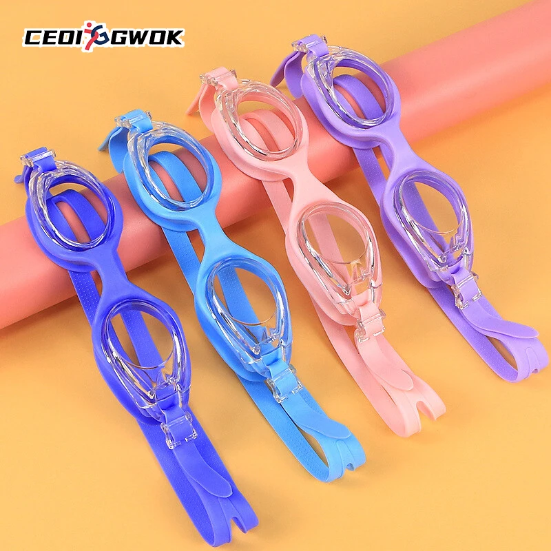 

Очки для плавания CEOI GWOK, Профессиональные Водонепроницаемые незапотевающие детские очки для плавания, Набор очков для подводного плавания