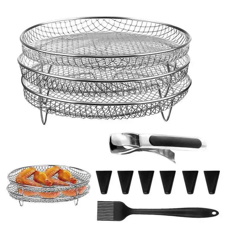 https://ae01.alicdn.com/kf/S51f9ccd3bca943bc8a733937b341243bH/Stackable-Air-Fryer-Rack-Round-Cooling-Rack-Stainless-Steel-Cooking-Steamer-Air-Fryer-Basket-Roasting-Rack.jpg