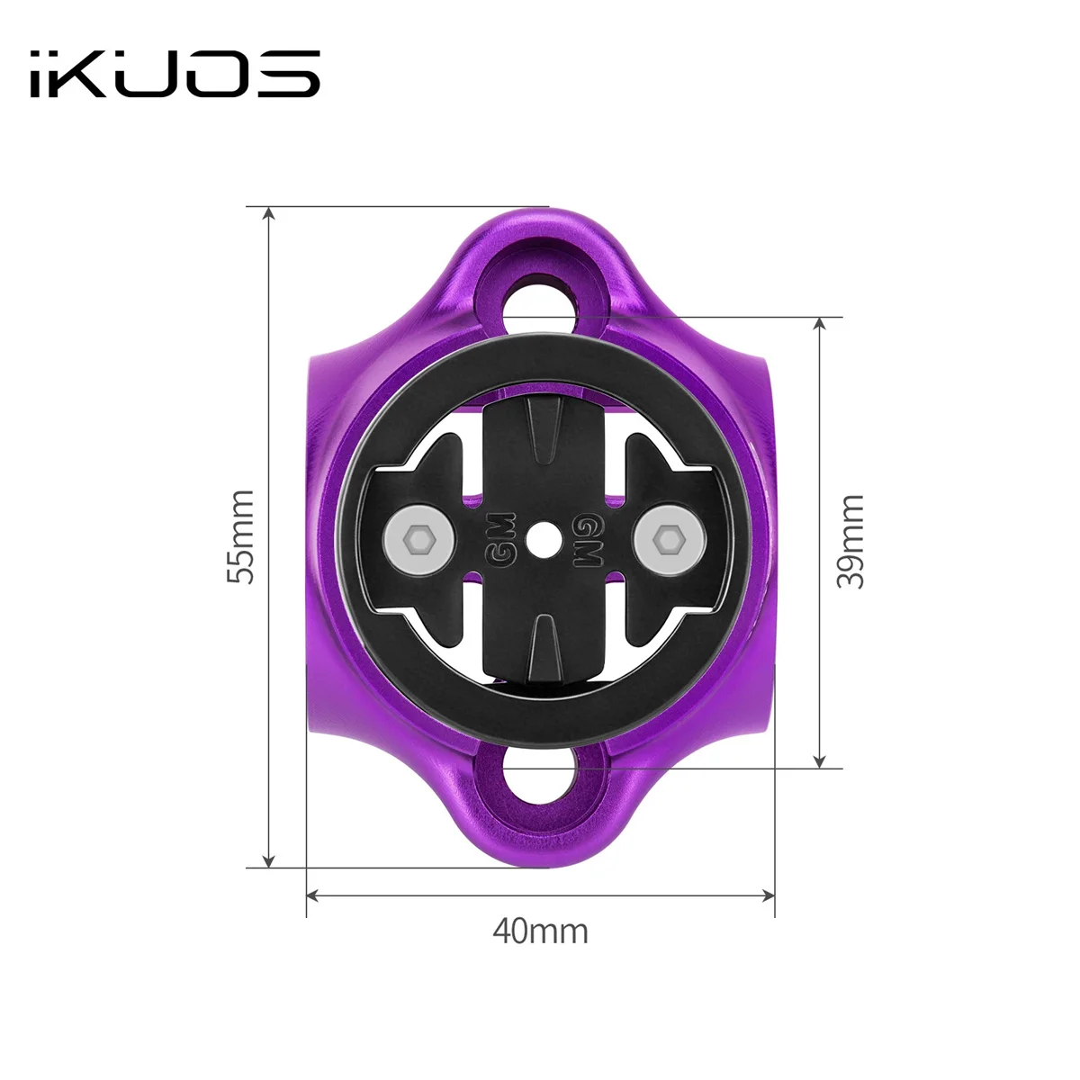 IKUOS 접이식 자전거 핸들바 컴퓨터 베이스 25.4mm 더블 네일 (Java Neo3, Garmin, Wahoo 호환)