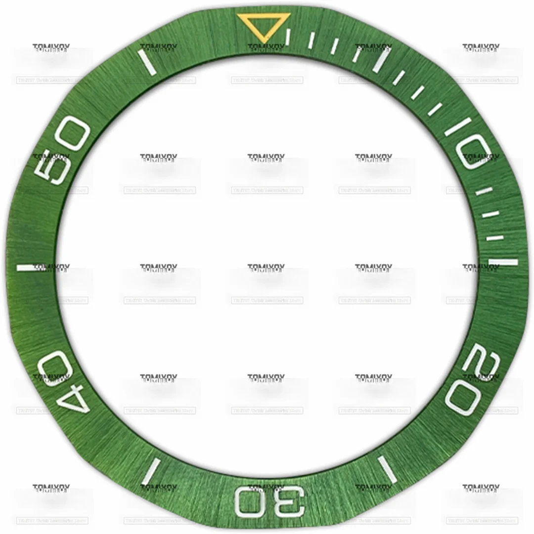 41.5mm Black Red  Green Blue Aluminium Bevel Edges Bezel Insert Fit For TAG HEUER men's mechanical watches