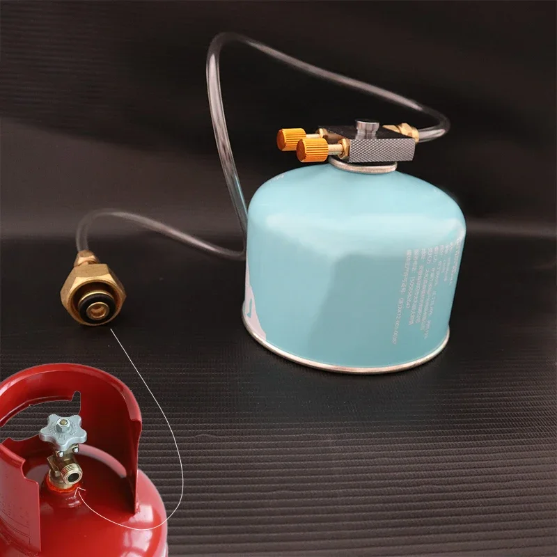 Outdoor Gas Stove Propane Refill Adapter Camping Gas Cylinder Filling Adapter Butane Refill Tank Equipment Camping Supplies