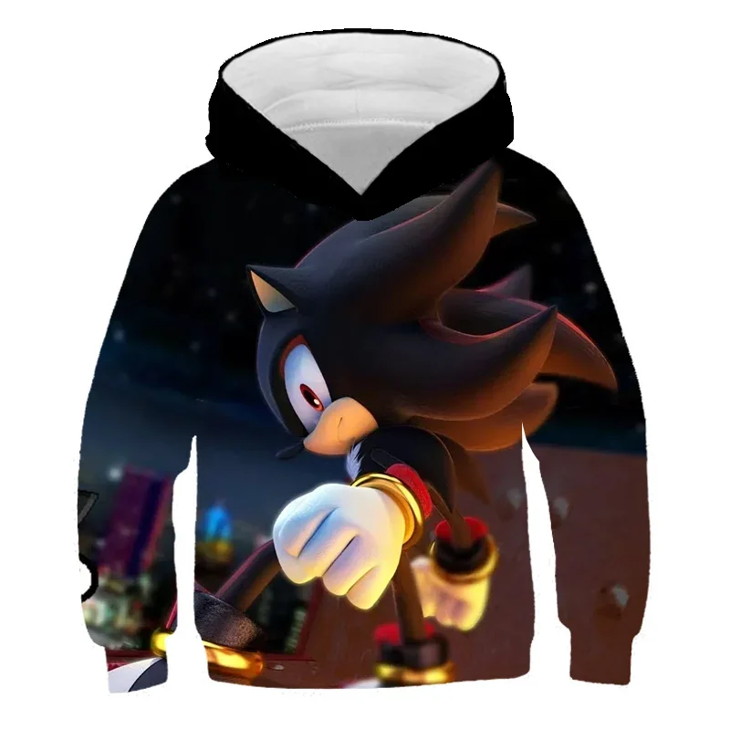 thumbnail image 1 of Sudadera con capucha de Sonic para niños, niñas y niños, sudaderas con estampado de anime de manga larga de otoño, camisetas geniales, ropa para hombres y mujeres, 1 of 5