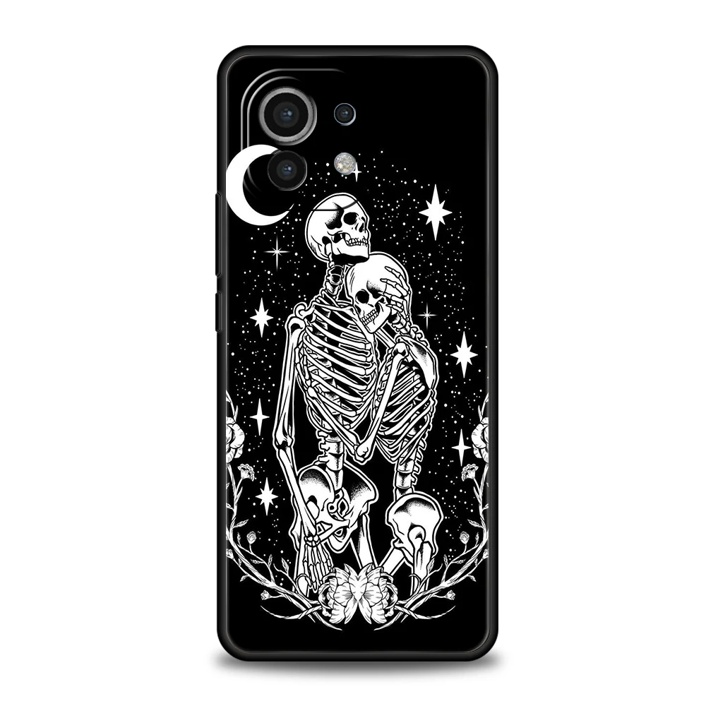 Love Skeleton Skull Shockproof Silicone Phone Case Cover