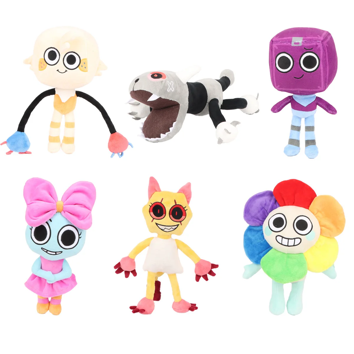 Dandy's World Plush Toy Horror Game Dandys World Goob Pebble Plushie Cute Anime Stuffed Soft Pillow Home Decor Doll Gift 25-35CM