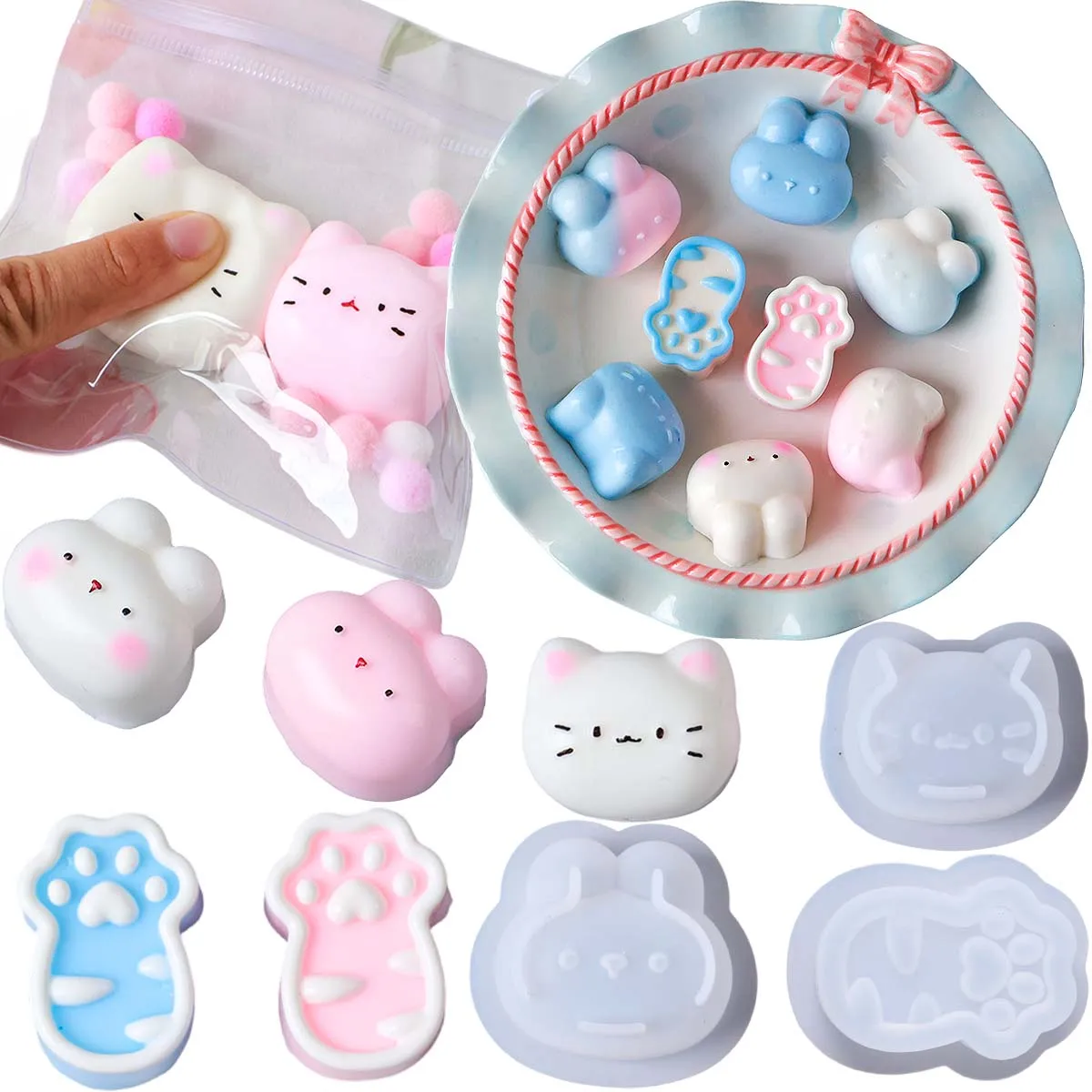 Squishy Gel Silicone Mold DIY Kit for Handmade Decompression Toys