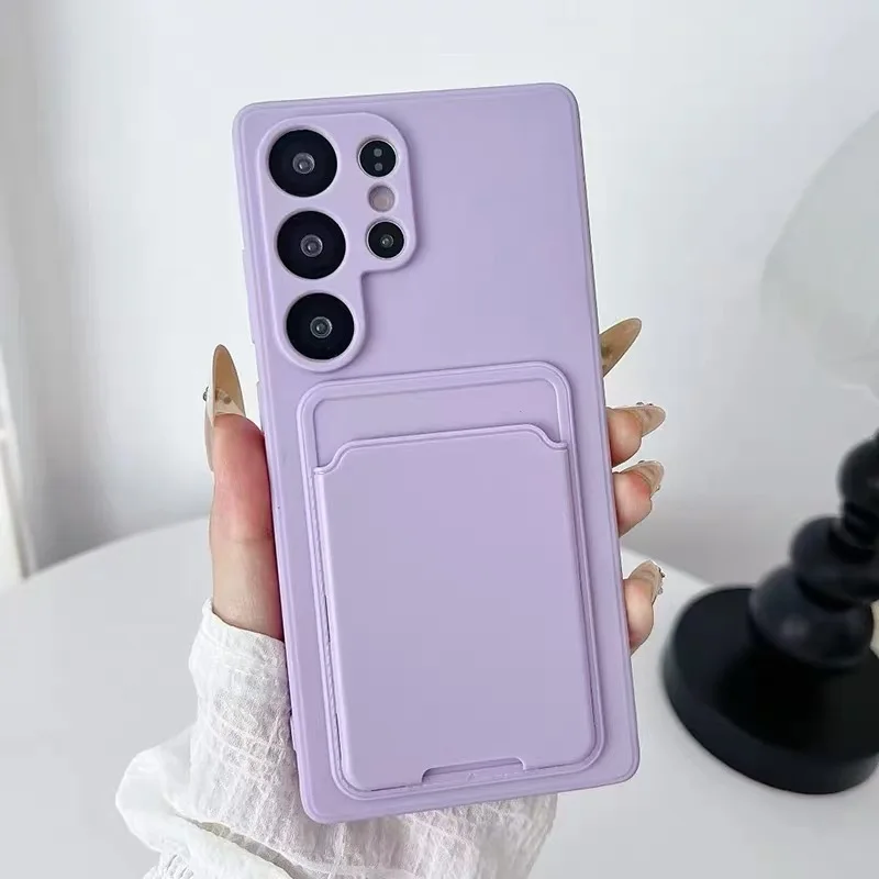 Luxury Cardholder Wallet Case - Ultra Thin Shockproof Soft Cover