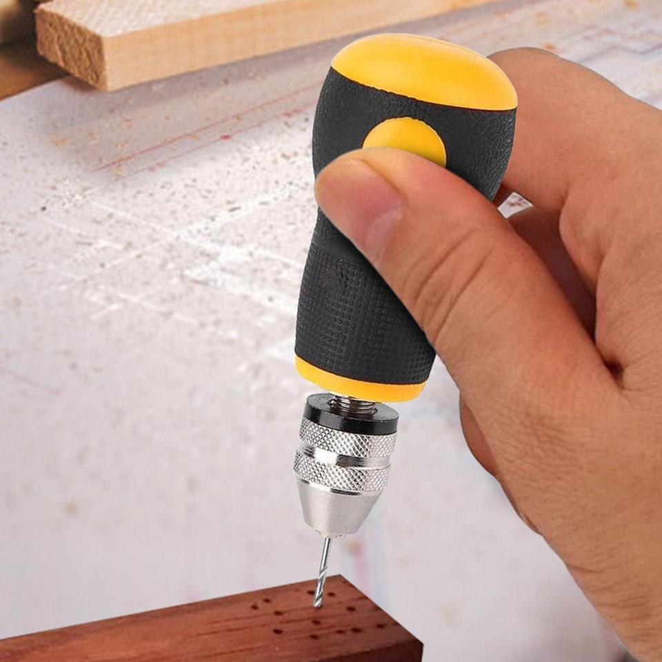 Hand Drill Set Woodworking Drilling Tools Mini Hand Drill Non-slip Portable Tool Set Easy to grip For Hobby DIY Craft Hand tools