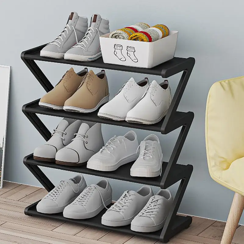 

Multi-layer Shoe Rack Free Standing Simple Household Shoe Cabinet Corner Shoe Shelf Multifunctional Dormitory Sneaker Shelf