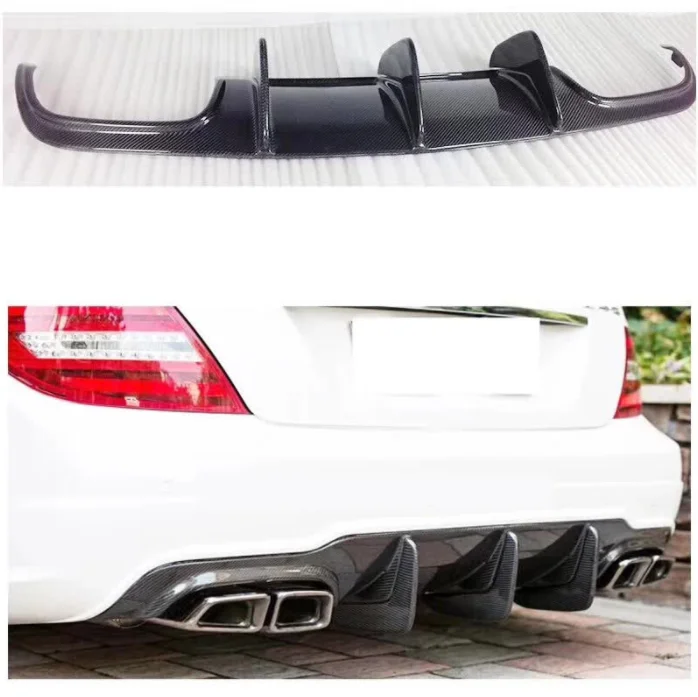

Automotive Parts Carbon Fiber Rear Bumper Lip For 2007-2014 Mercedes Benz C Class C300 Upgrade W204 C63 Rear Diffuser