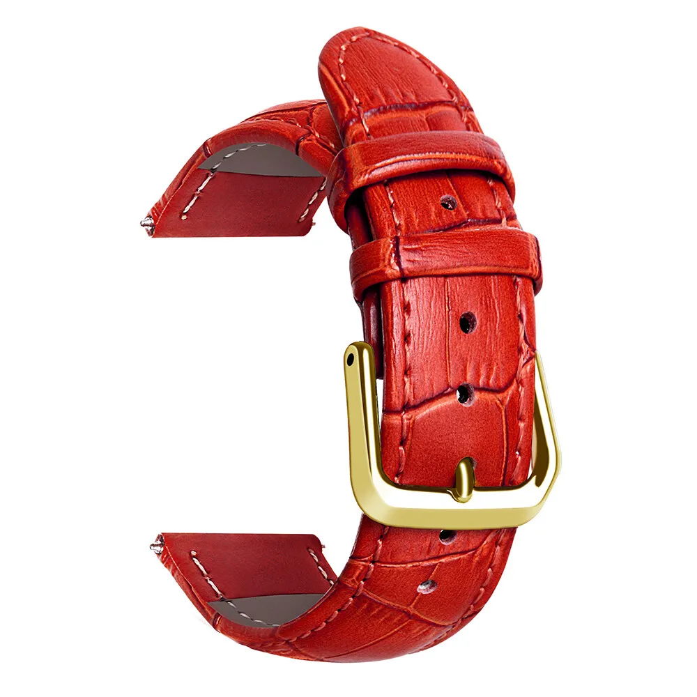 Premium Calfskin Leather Watch Strap with Free Tool - Universal Fit