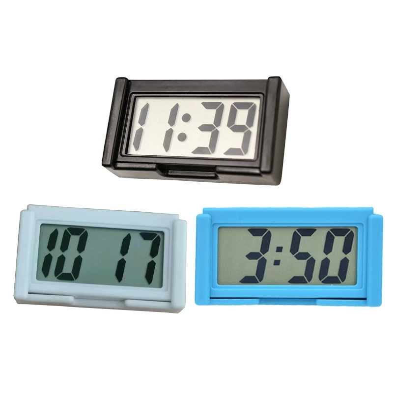 

Electronic Clock Auto Dashboard Stick-On Mini Clock Car Truck Interior Ornaments Workshop Digtal Clock