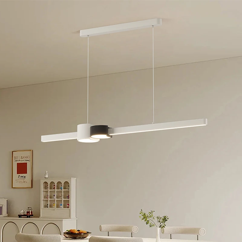 

2024 Long Line Pendant Light Creative Lamp Modern Style Chandeliers White Bar Bedroom Study Hanging Lustre Living Room Luminaire