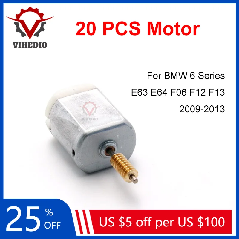 

20PCS For BMW 6 Series E63 E64 F06 F12 F13 2009-2013 Car Wing Mirror Folding Power Electric Motor OEM 12V Repair Core Engine