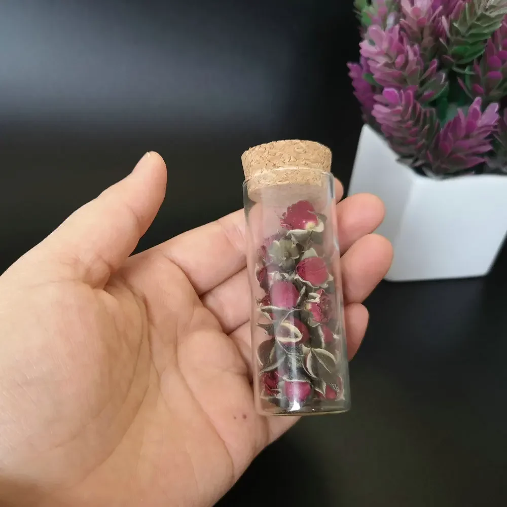 코르크 스토퍼 유리 투명 테스트 튜브, 휴일 웨딩 장 DIY 위싱 병, 로트당 36 개, 30x75mm, 35ml