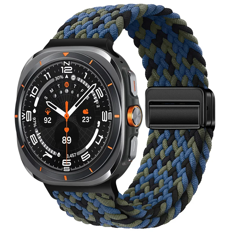 Nylon Magnetic Buckle Braided Solo Loop Strap Bracelet