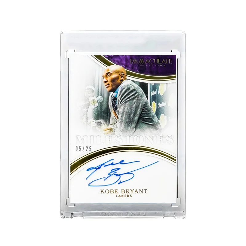 Kobe Bryant NBA star collectible cards DIY homemade signature flash card refractive sending brick Lakers Mamba