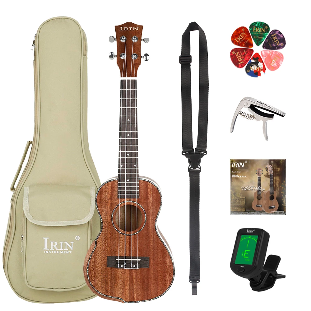 

IRIN 23 Inch 4 Strings Ukulele Hawaiian Guitar Mahogany Body Guitarra Ukulele With Bag Strings Tuner Guitar Parts & Accessories