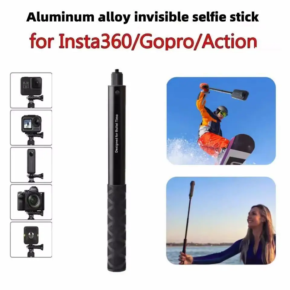 Invisible Selfie Stick for Insta360 X4 X3 Bullet Time Bundle Handle Panoramic Camera Accessorie DJI