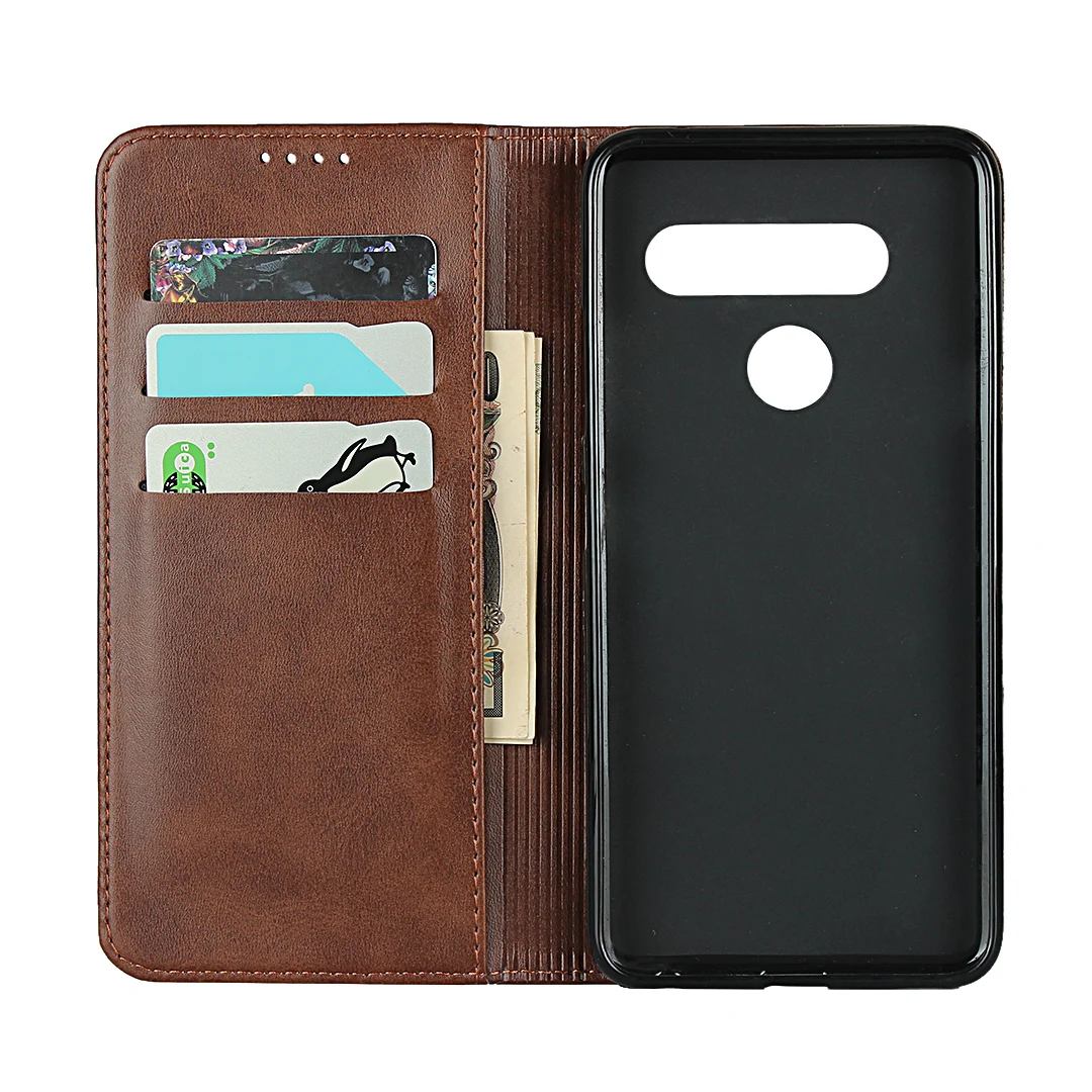 LG V40 ThinQ V405 플립 케이스, 가죽 케이스, 카드 홀더 홀스터, 마그네틱 어트랙션 커버 케이스, 지갑 케이스
