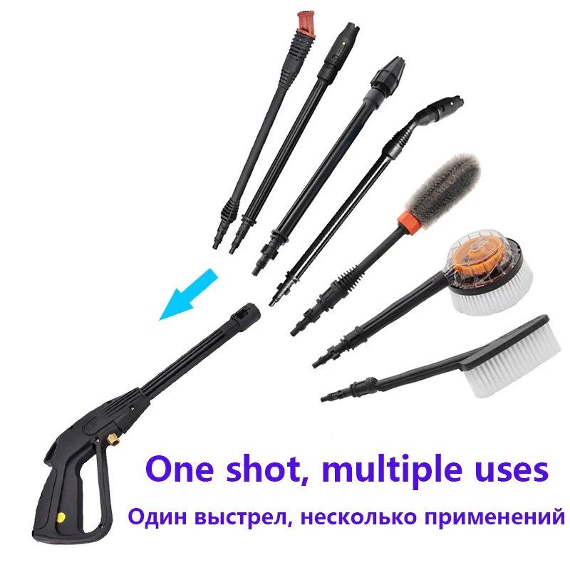 High Pressure Washer Spray Gun Jet Lance Nozzle Car Clean Washer Jet Water Gun Spear Wand for Lavor Bauker Vax Craftsman Generac 3