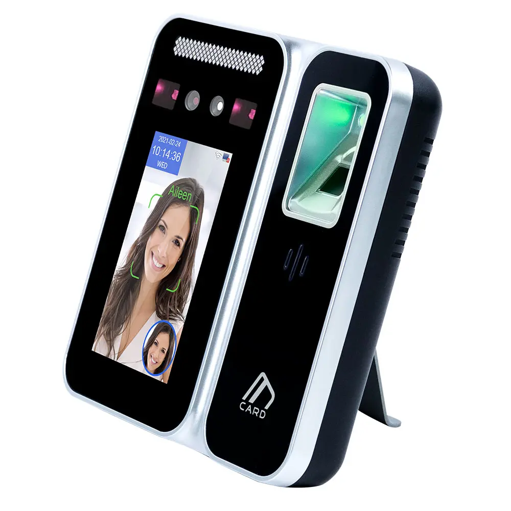 시간 기록 내장 배터리 생체 인식 얼굴 인식 시간 출석 기계