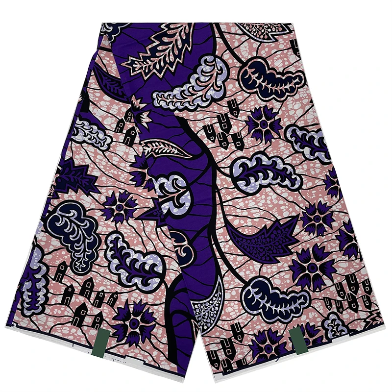 

Newest Ankara African Prints Batik Fabric Guaranteed Veritable Wax Patchwork 100% Cotton Tissu High Quality Dress Sewing TN1103