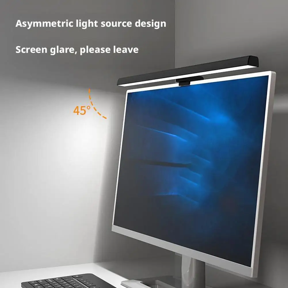 1Set Timing Dimming Low Blue Light Asymmetric Eye Protection Lamp LED Desk Lamp Computer Monitor Screen Hanging