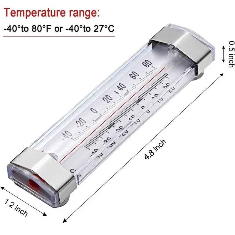 1Pc Refrigerator Freezer Thermometer Freezer Measurement Tool Kitchen Tools-40C to 27C