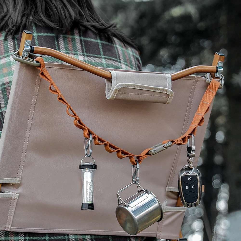 Tent Rope Buckle Outdoor Lanyard Hanger Camping Hanging Rope Campsite Garden Supplies Storage Strap Clothesline Cup Hang Lamp