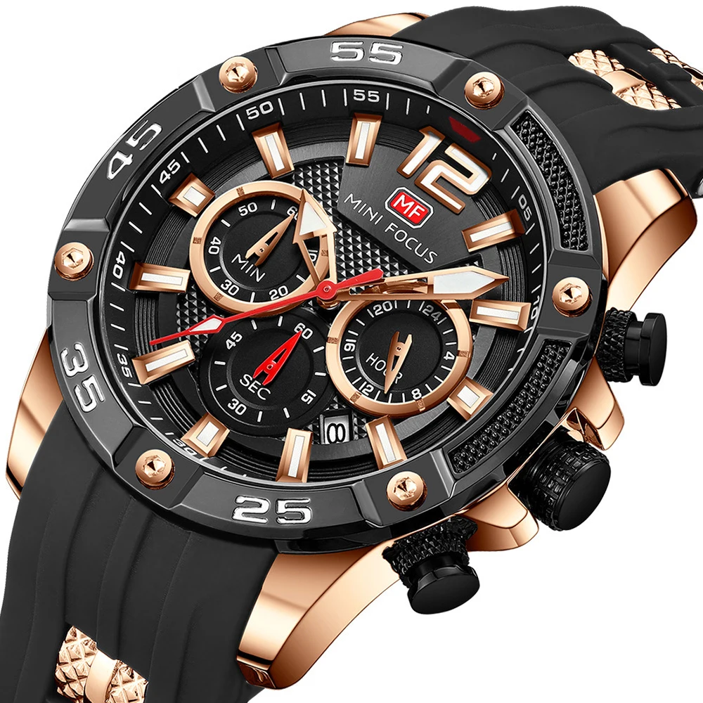 Luxury Top Brand Watch For Men Chronograph Sport Watches Casual Waterproof Quartz Wristwatch Multifunctional Luminous Male Clock
