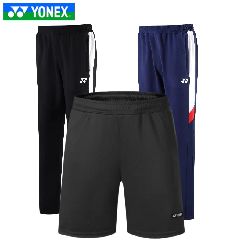 Yonex Quick Dry Men's badminton Shorts Casual Tracksuit pants Fashion tracksuit pants Gym jogging Vacation splicing