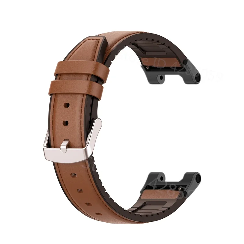 Premium Leather Silicone Watch Band Replacement