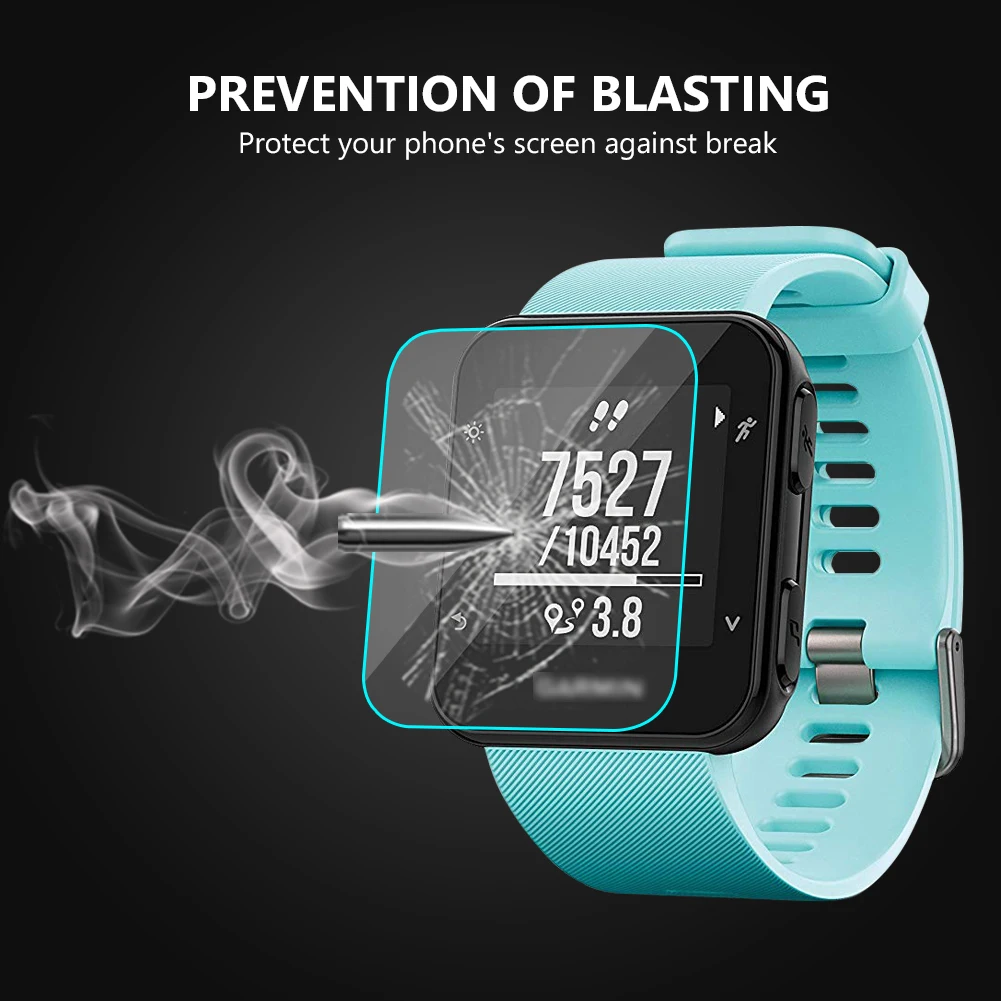 Garmin Forerunner 35 Vivoactive HR 스마트 시계 화면 보호기 유리 화면 용 1/2/3 Pcs 화면 보호 필름 강화 유리